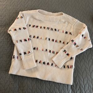Lou & Grey for LOFT Cream & Multicolor Sweater